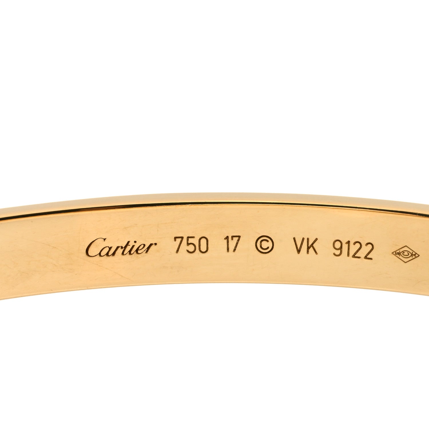 Cartier 18K Yellow Gold LOVE Bracelet 17 4 of 5