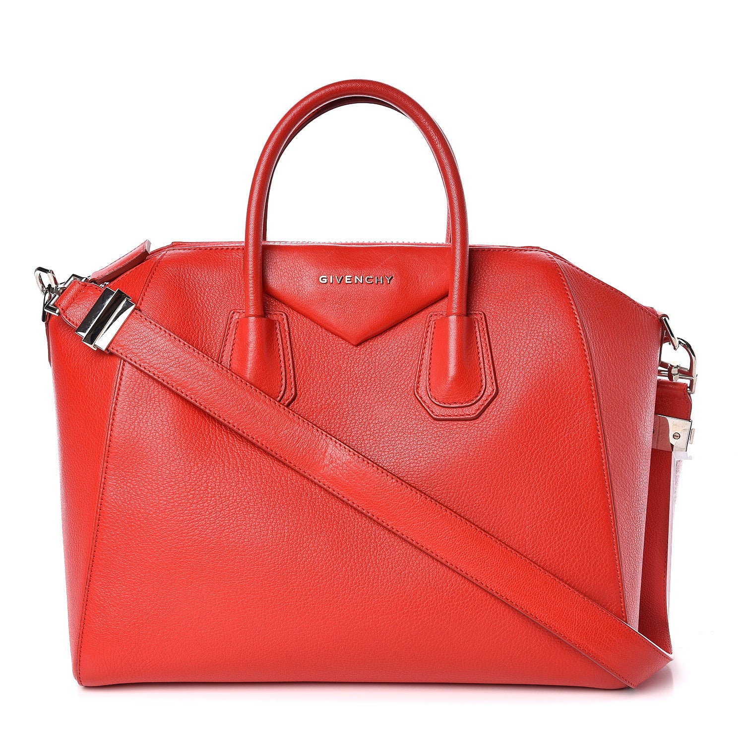 Givenchy Sugar Goatskin Medium Antigona Red 1 of 10