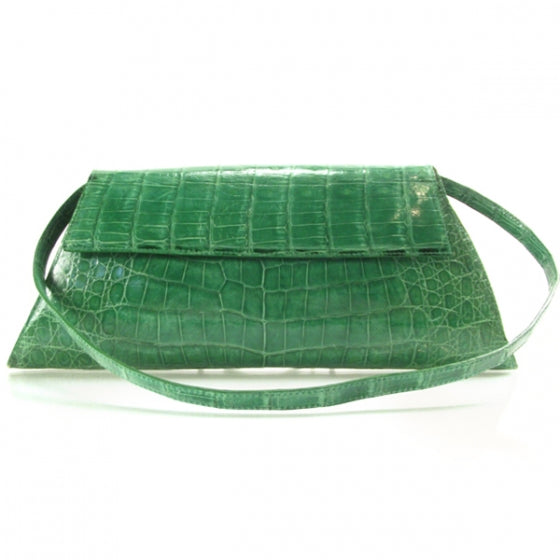 Nancy Gonzalez Crocodile Envelope Shoulder Bag 1 of 10