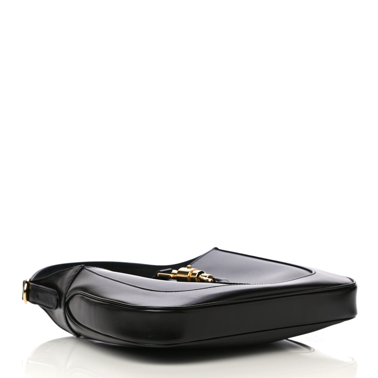 Gucci Boarded Dyana Lux Calfskin Small Jackie 1961 Hobo Black 4 of 12