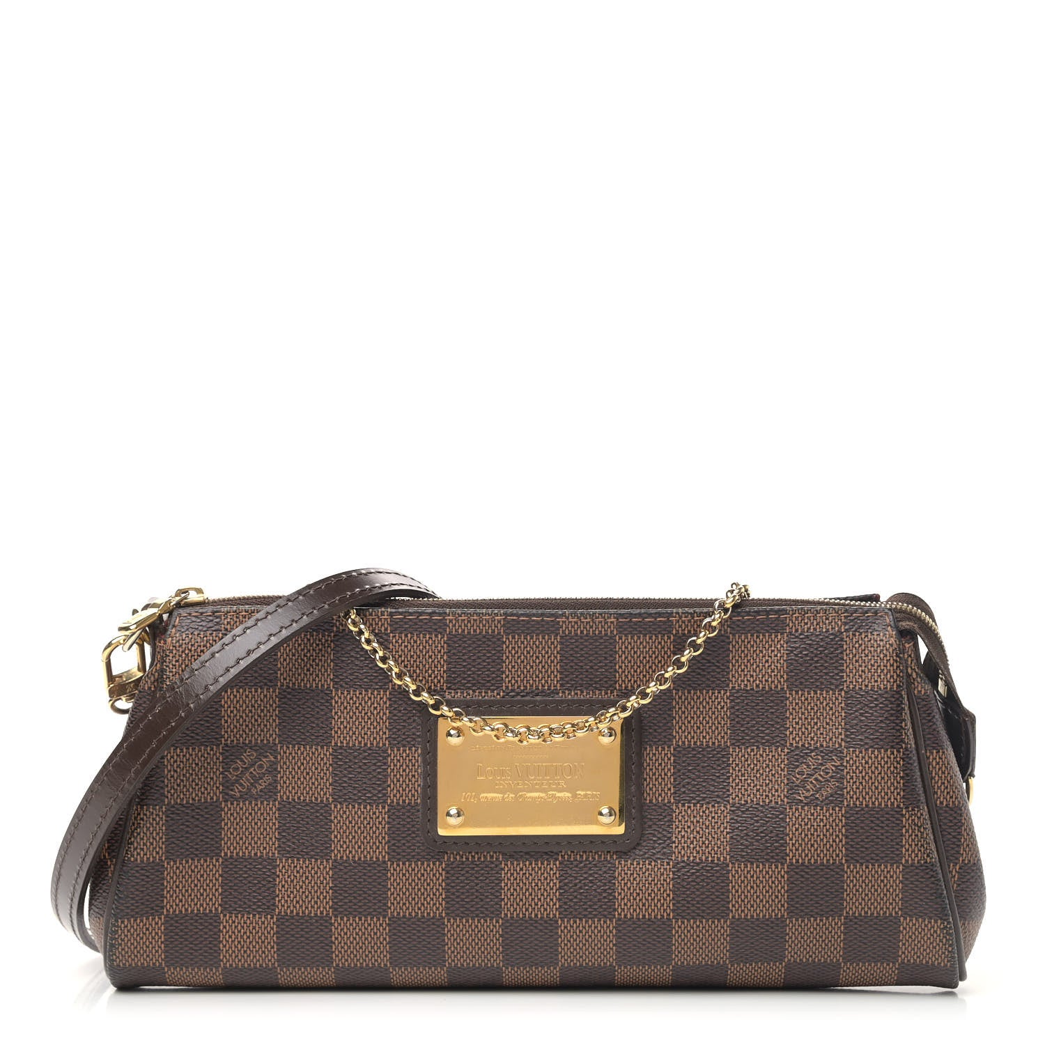 Louis Vuitton Damier Ebene Eva Clutch 1 of 4