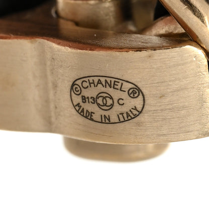 Chanel Lambskin CC Turnlock Double Chain Bracelet Black Gold 4 of 5