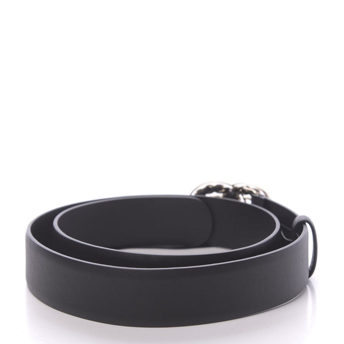 Calfskin CC Chain Belt 75 30 Dark Brown