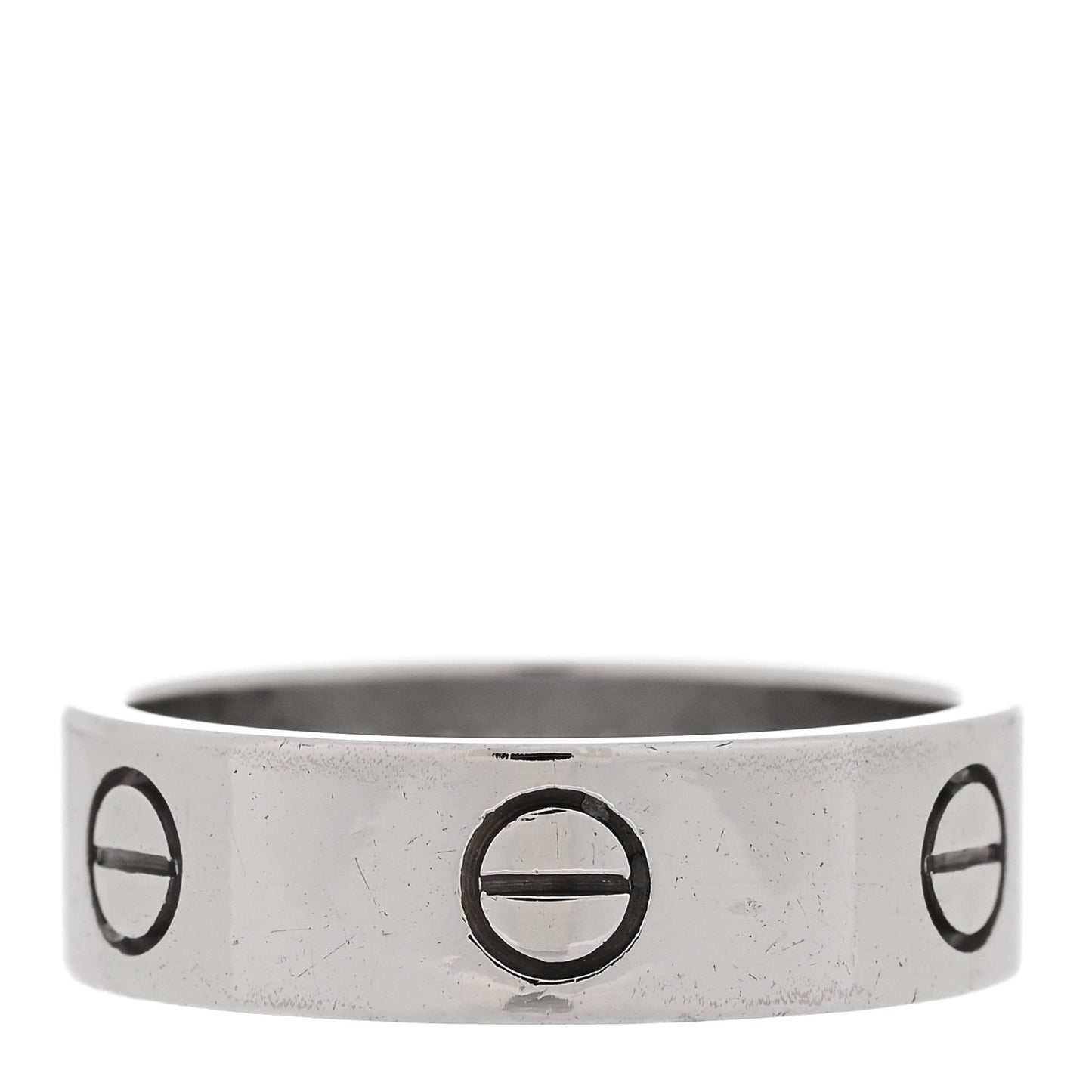 18K White Gold 5.5mm LOVE Ring 57 8