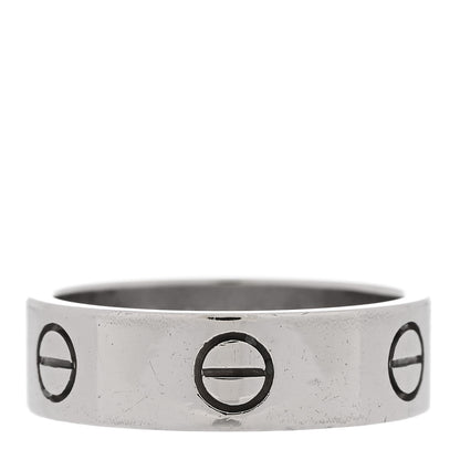 Cartier 18K White Gold 5.5mm LOVE Ring 57 8 3 of 5