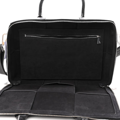 Bottega Veneta Calfskin Maxi Intrecciato Arco Briefcase Black 4 of 11