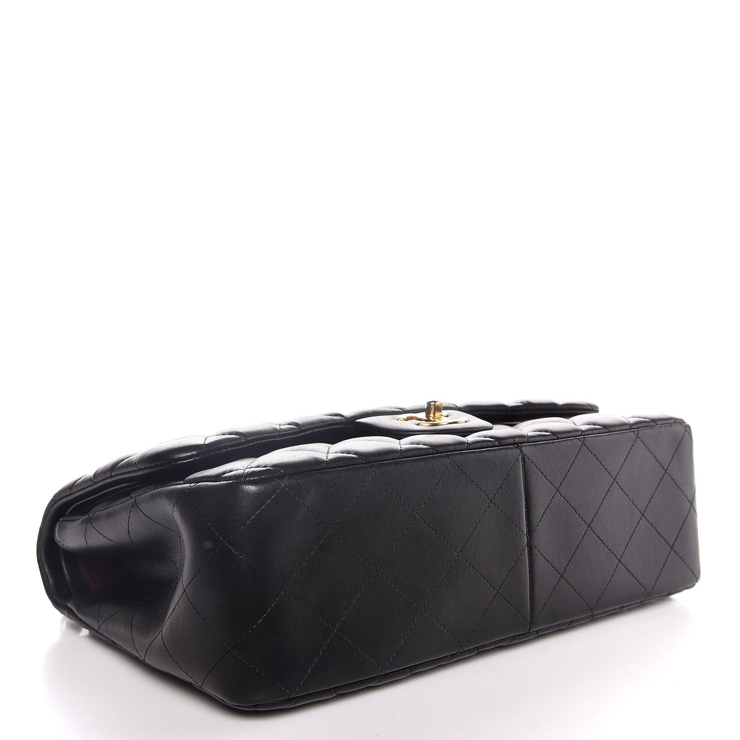 Chanel Lambskin Quilted Jumbo Double Flap Black 5 of 9