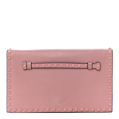 Valentino Garavani Nappa Monochrome Rockstud Wristlet Clutch Pop Gardenia 2 of 17