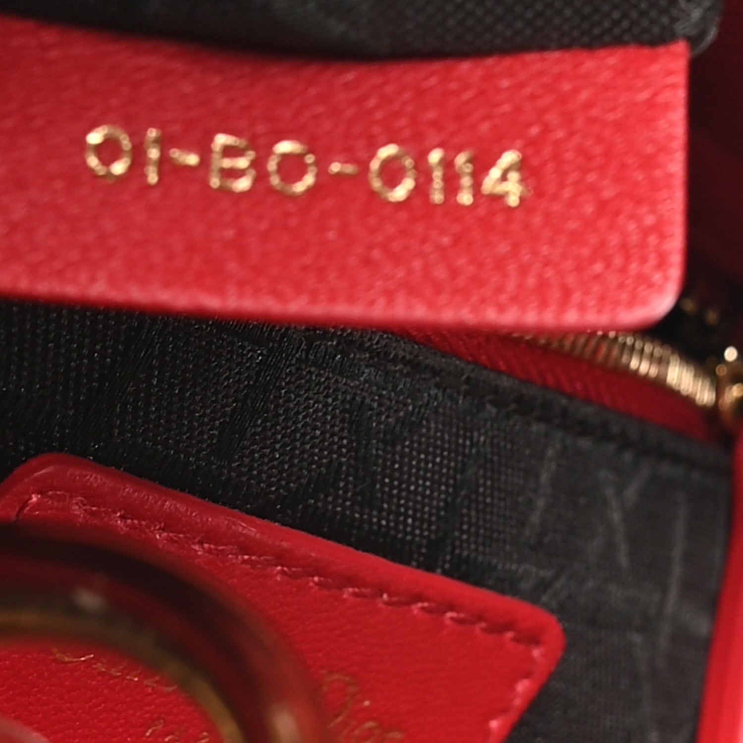 Christian Dior Lambskin Cannage Mini Lady Dior Red 7 of 11