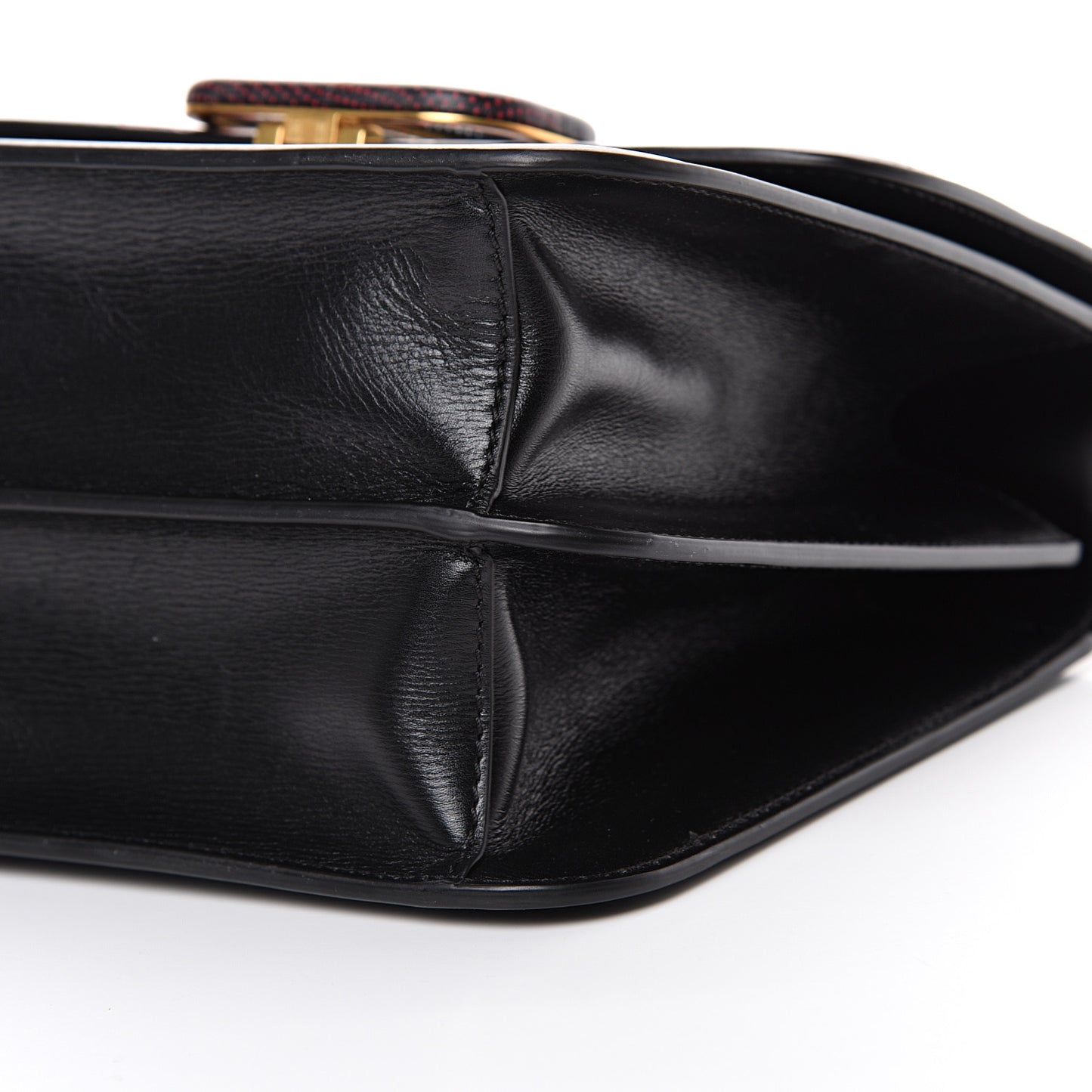 Calfskin Lips Crossbody Bag Black