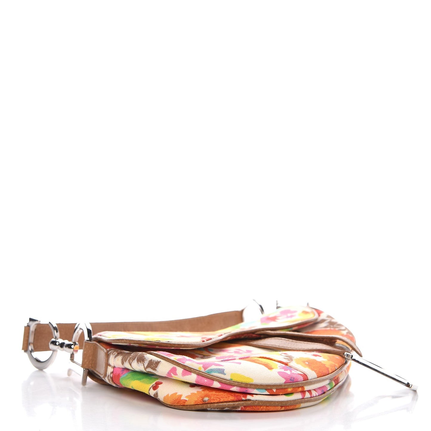 Canvas Floral Saddle Bag