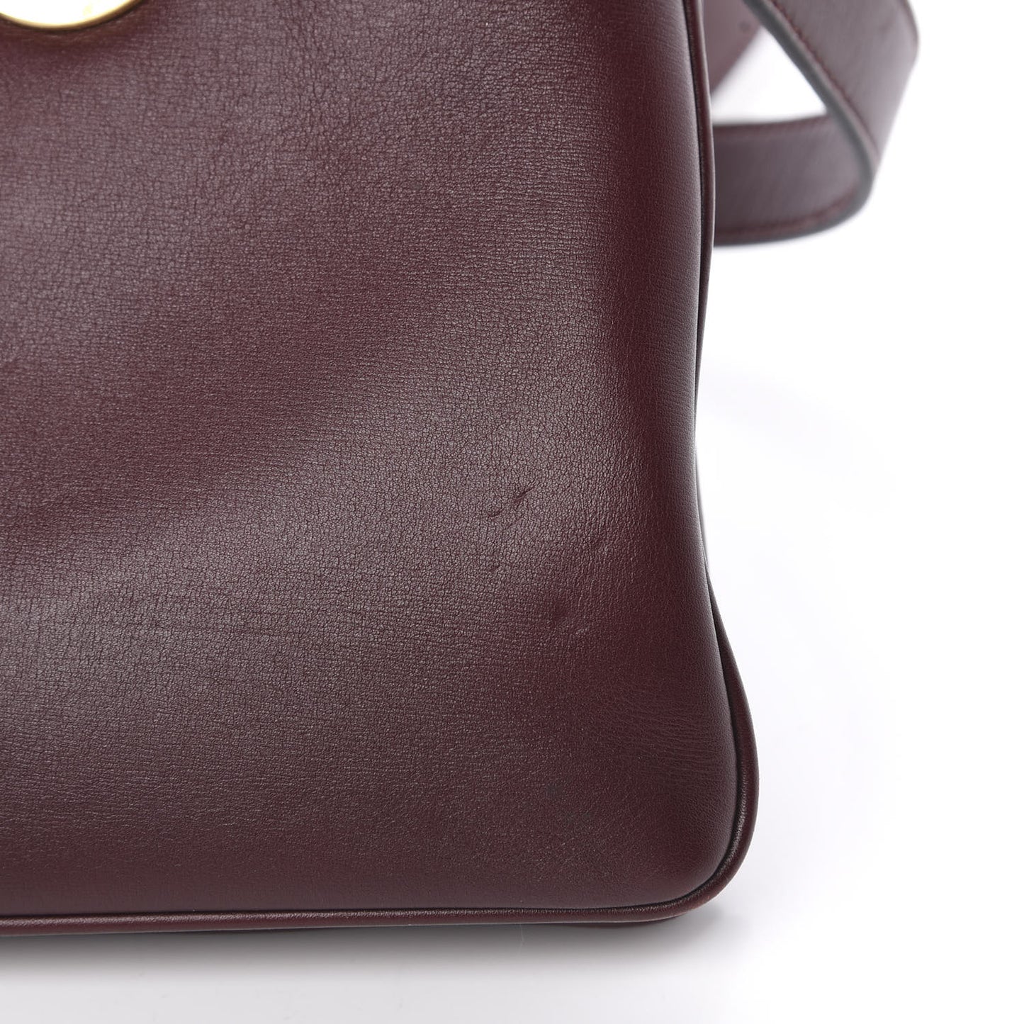 Vitello Palmellato Lux Large Arli Top Handle Bag Vintage Bordeaux