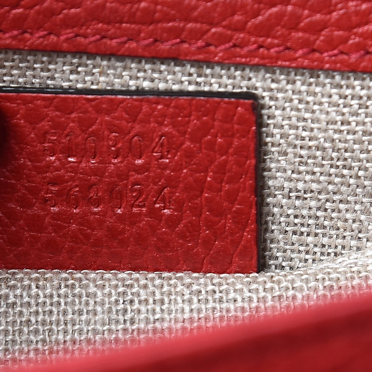 Dollar Calfskin Small Interlocking G Shoulder Bag Red