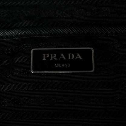 Prada Tessuto Nylon Saffiano Medium Backpack Black 7 of 11