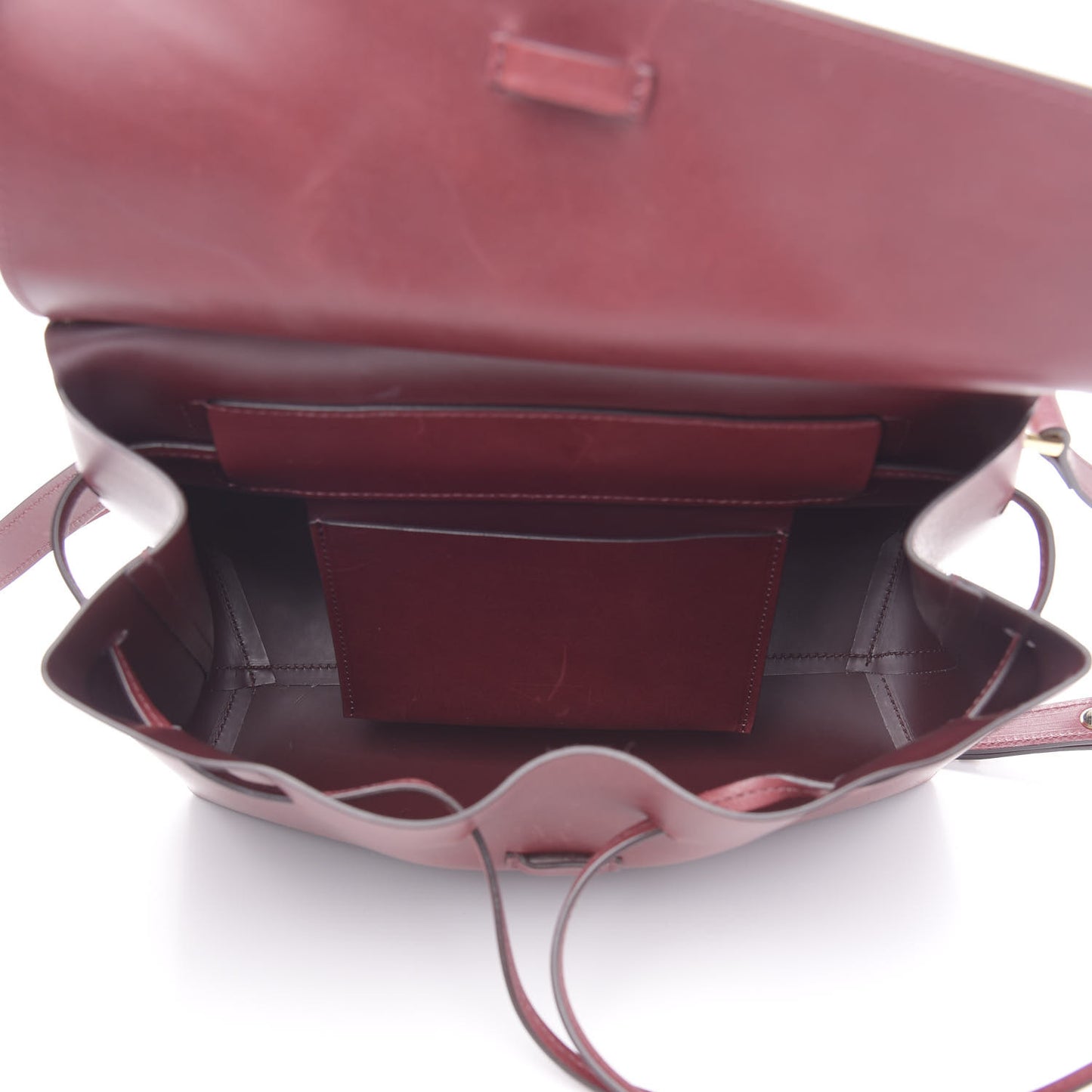 Calfskin Mini Lady Bag Bordo