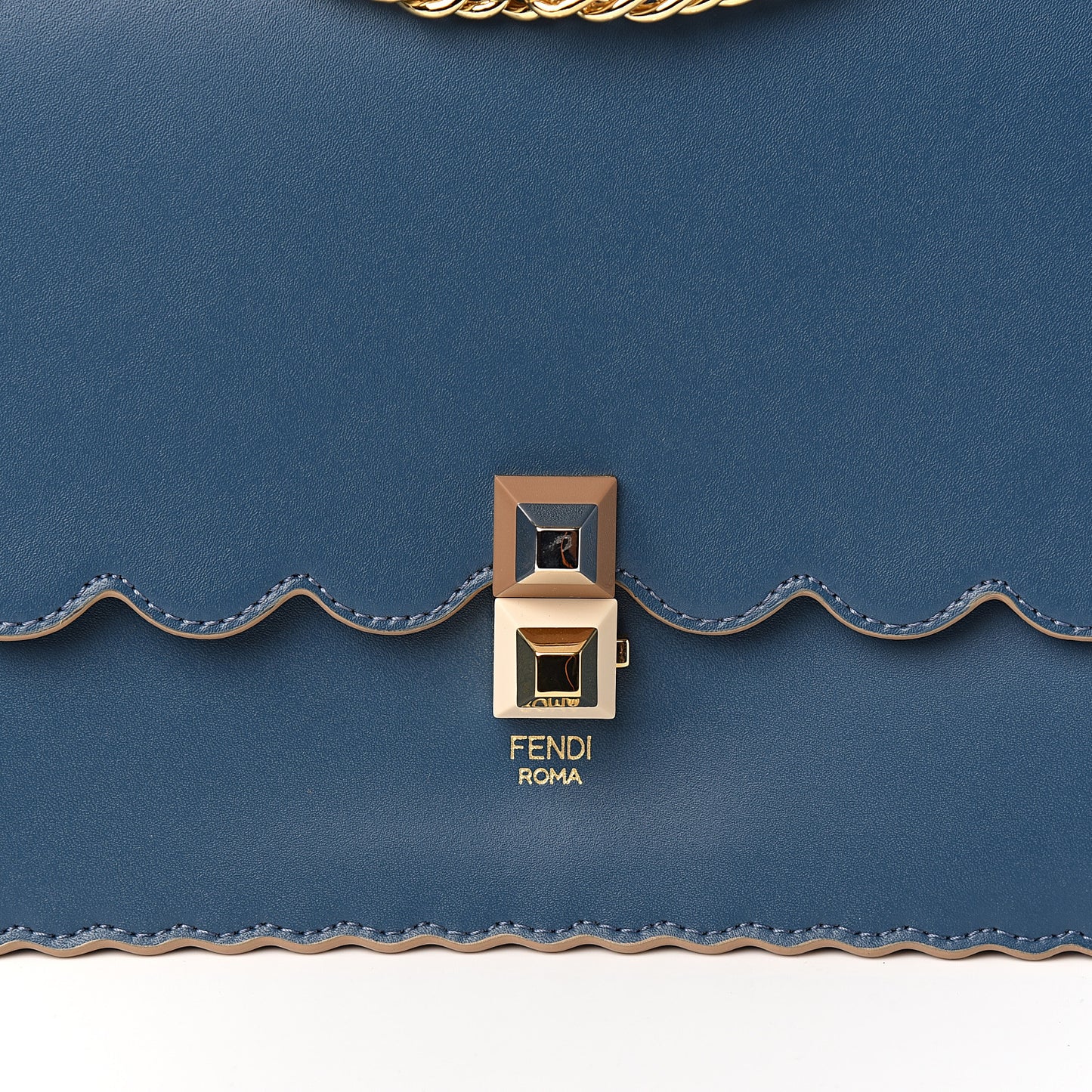 Vitello Liberty Scalloped Studded Kan I Shoulder Bag Balena