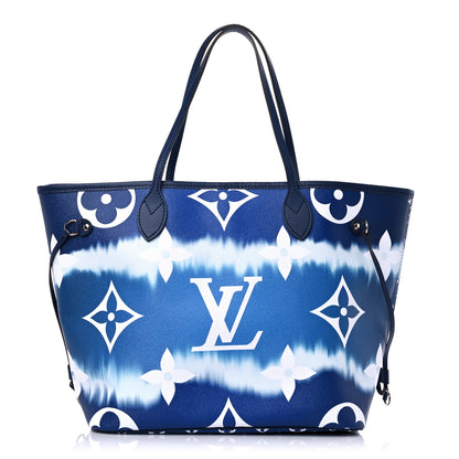Louis Vuitton Monogram Escale Neverfull MM Blue 3 of 14
