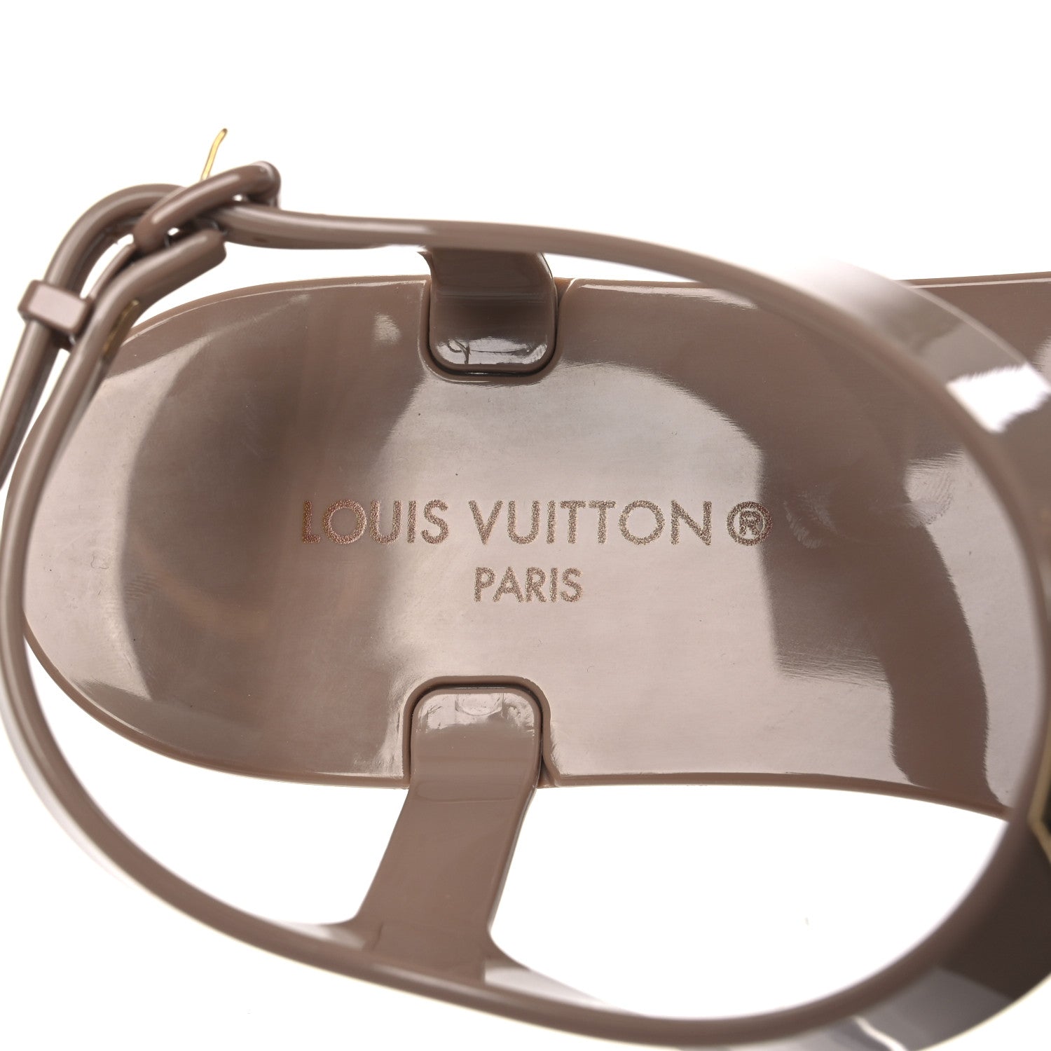 Louis Vuitton Rubber Bikini Thong Flat Sandals 41 Beige 9 of 10