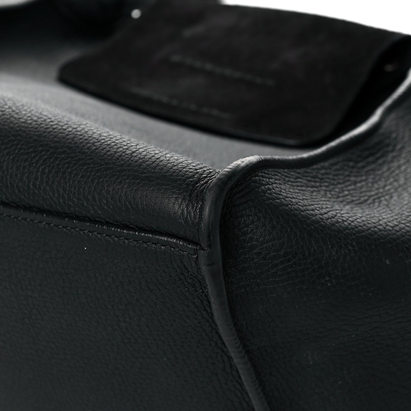 Supple Grained Calfskin Small Big Bag Black