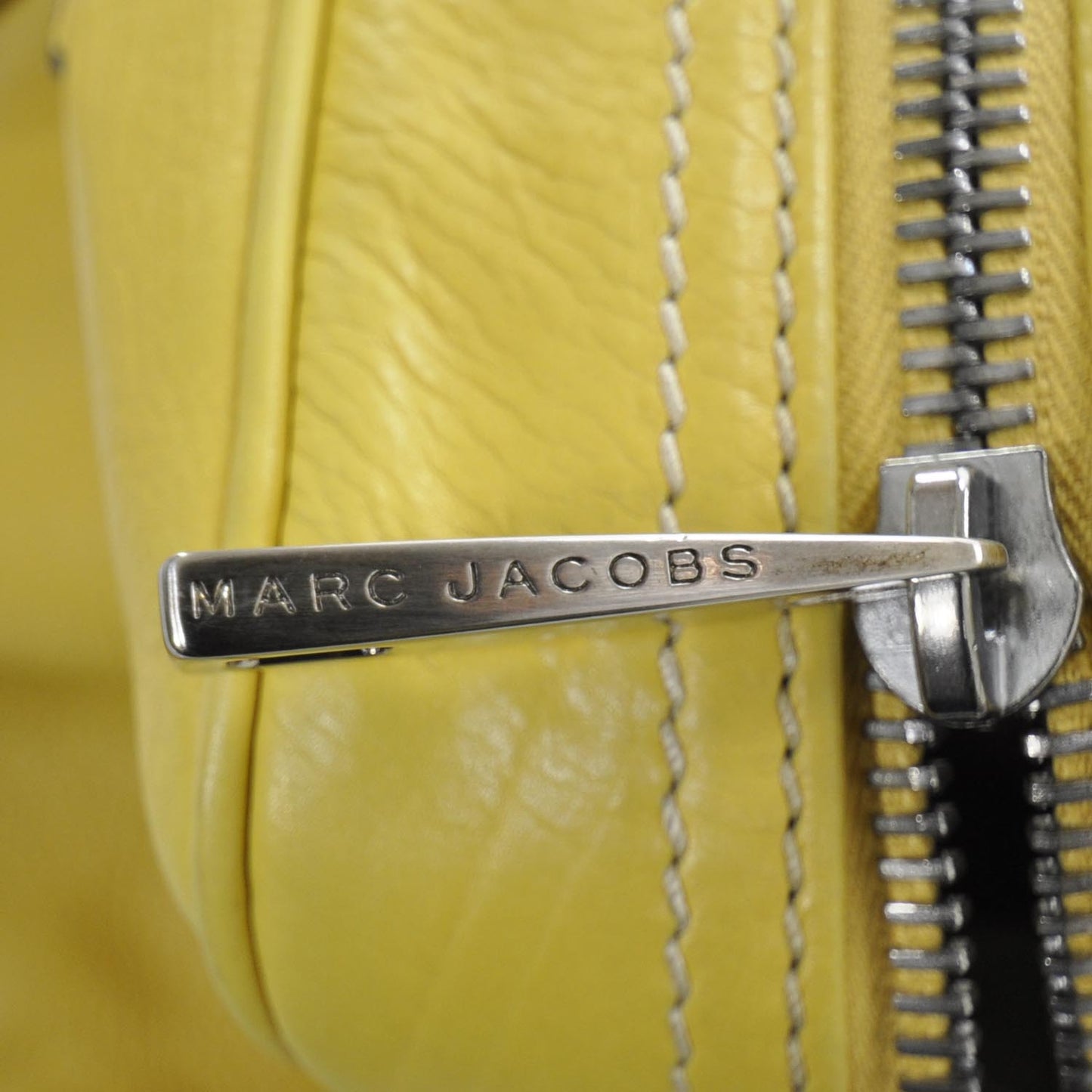 Leather Venetia Tote Yellow
