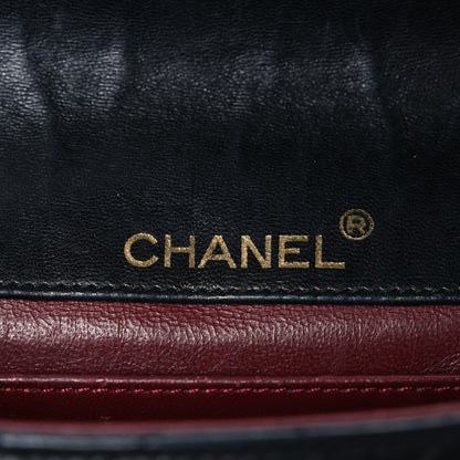 Chanel Lambskin Quilted Jumbo CC Small Single Flap Black 6 of 12