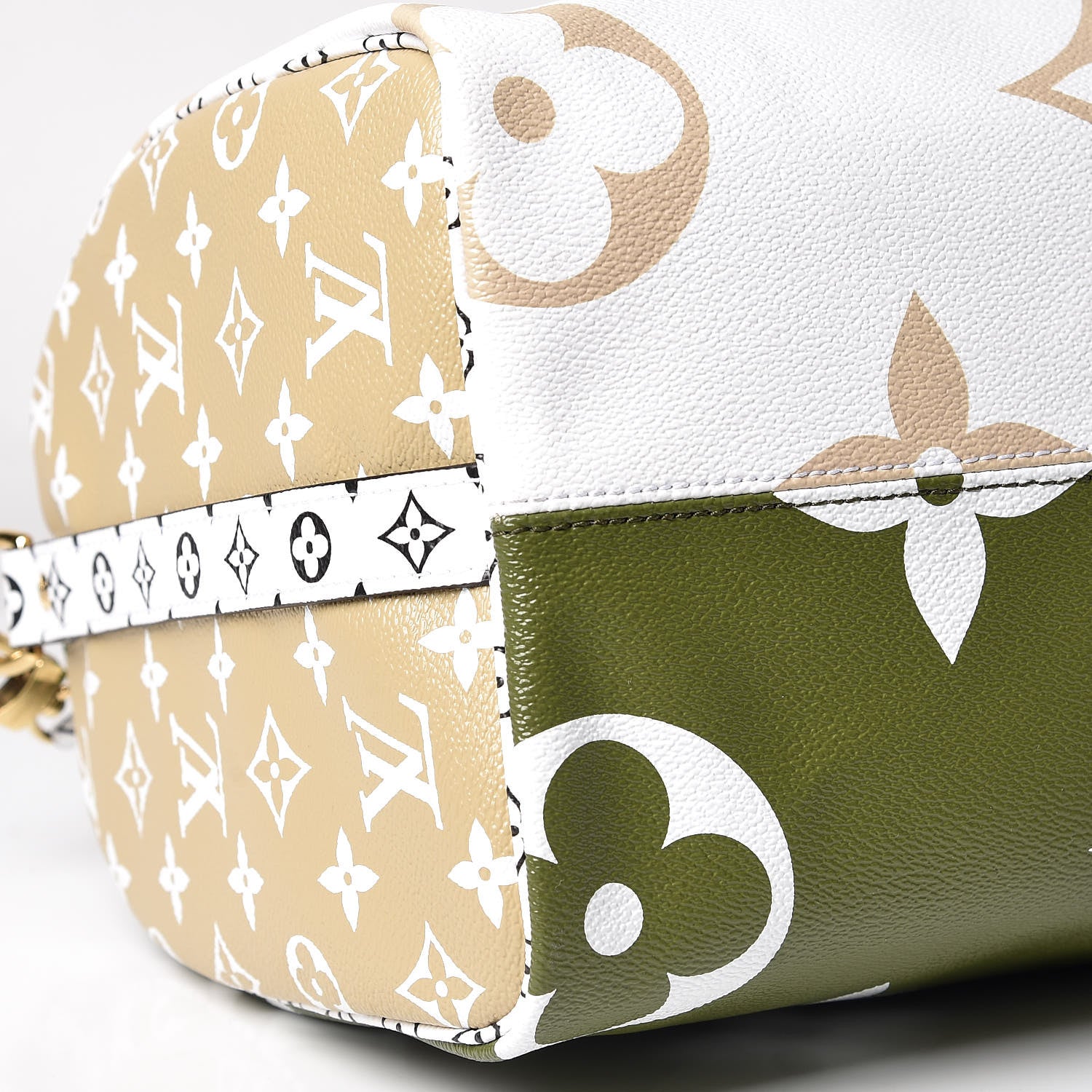 Louis Vuitton Monogram Giant Speedy Bandouliere 30 Kaki Beige 9 of 10