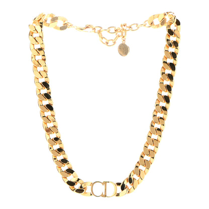 Christian Dior Metal CD Choker Necklace Gold 3 of 5