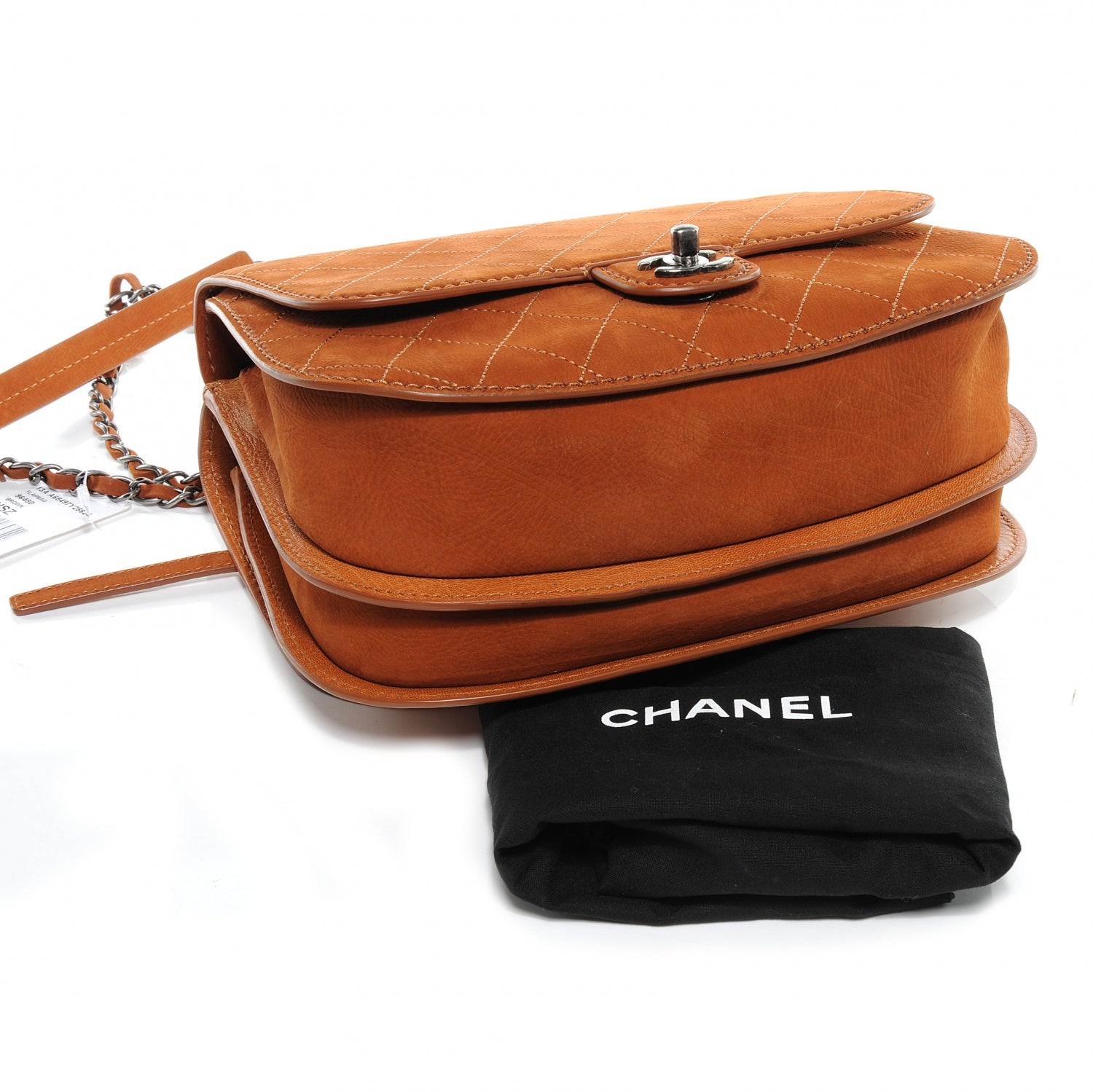 Chanel Suede Coco Twin Large Flap Marron 5 of 8