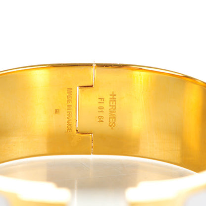 Hermes Enamel Wide Clic Clac H Bracelet PM White 3 of 8