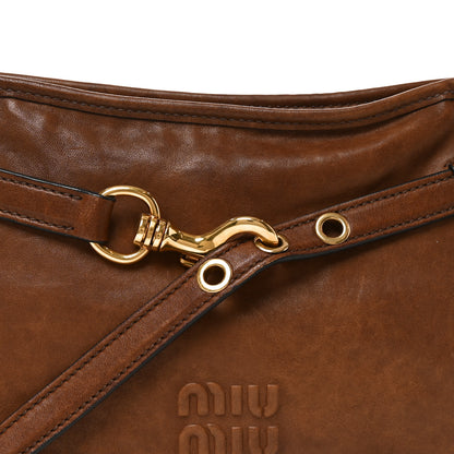 Miu Miu Nappa Aviator Regular Aventure Shoulder Bag Rovere 7 of 10