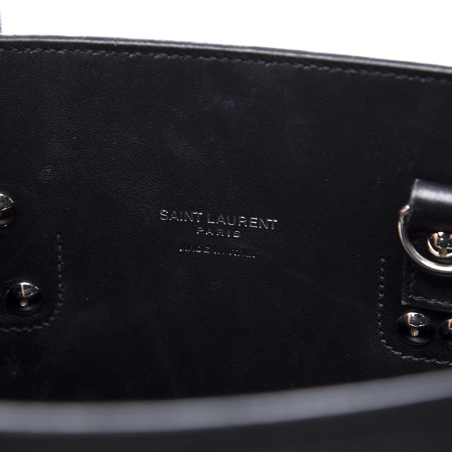 Grained Calfskin Baby Sac De Jour Black