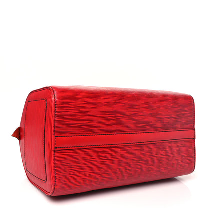 Louis Vuitton Epi Speedy 30 Castillan Red 4 of 10
