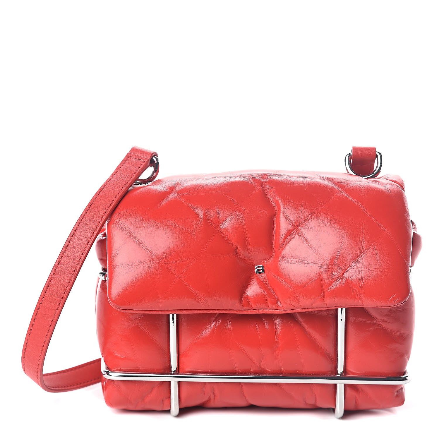 Alexander Wang Calfskin Quilted Halo Xbody Bag Red 1 of 9