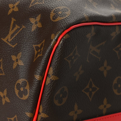 Louis Vuitton Calfskin Monogram Keepall Bandouliere 50 Coquelicot 9 of 11