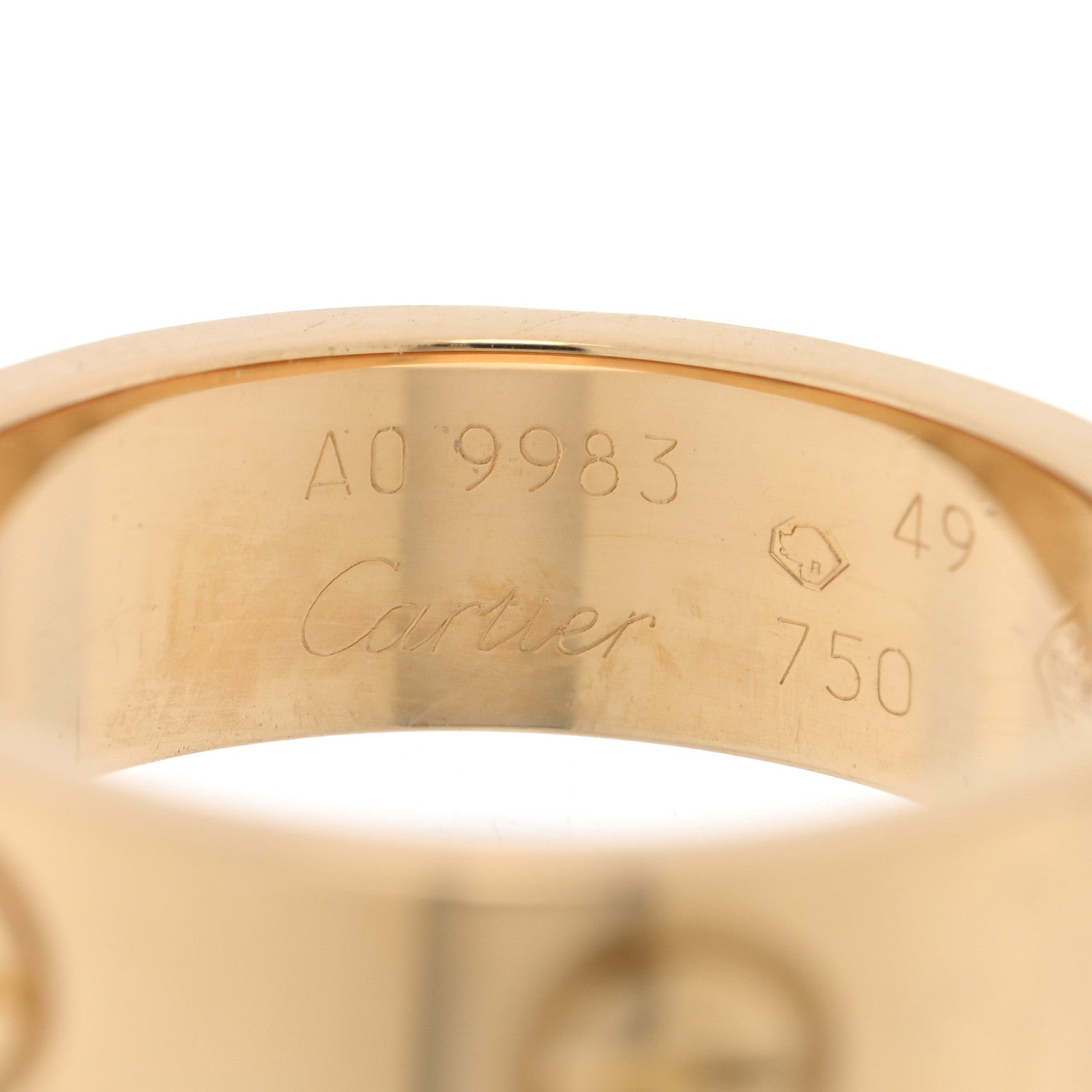 Cartier 18K Yellow Gold 5.5mm LOVE Ring 49 5 4 of 5