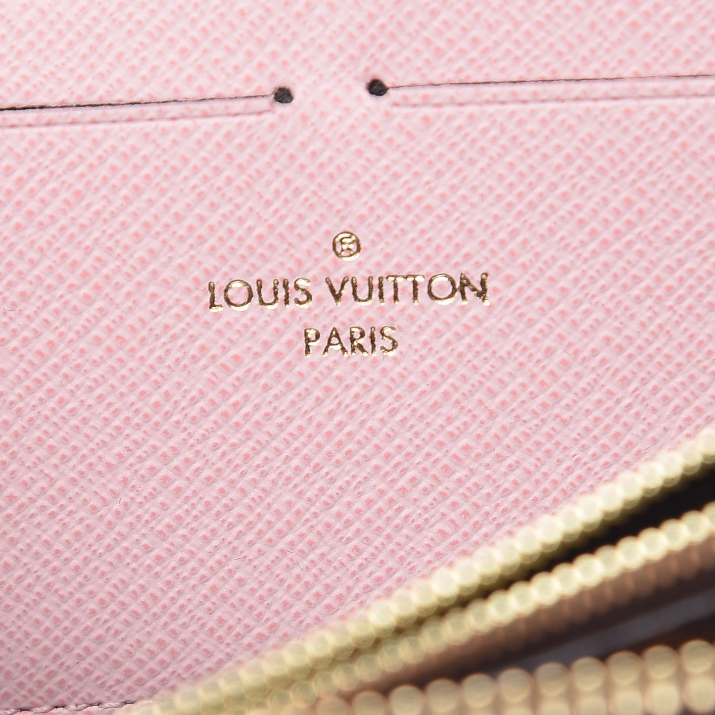 Monogram Clemence Wallet Rose Ballerine