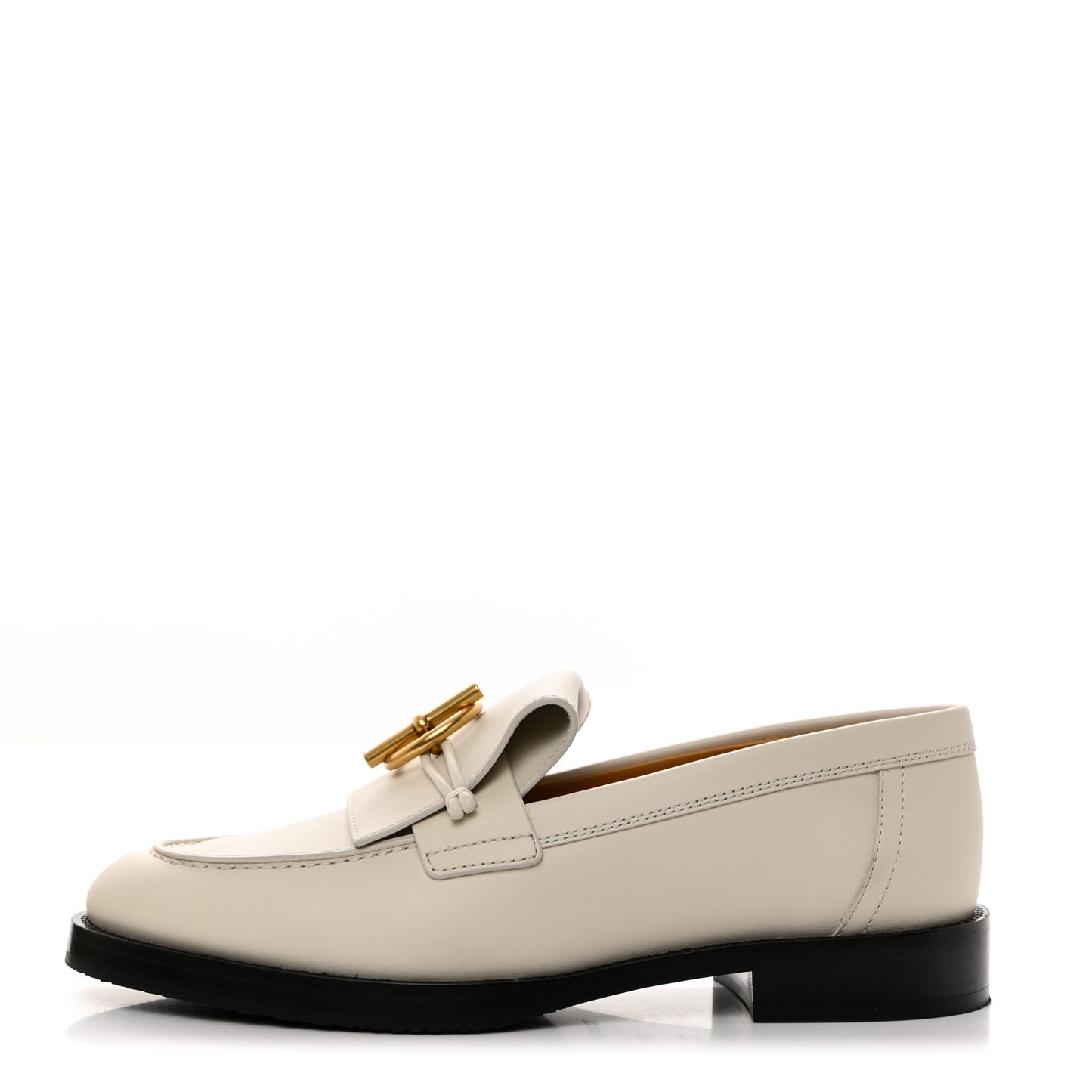 Calfskin Womens Impact Loafers 36.5 Blanc De Paris