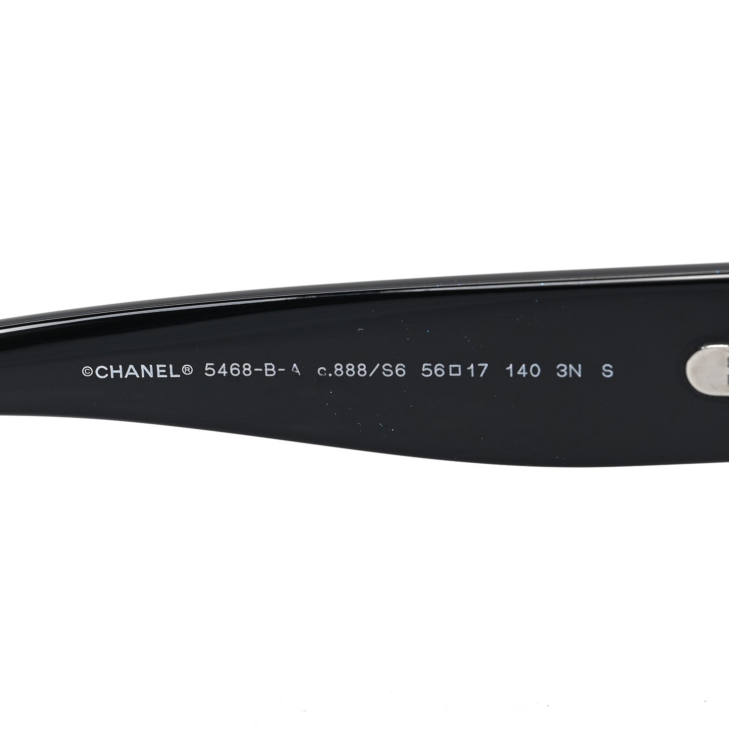 Acetate Rectangle CC Sunglasses 5468-B Black