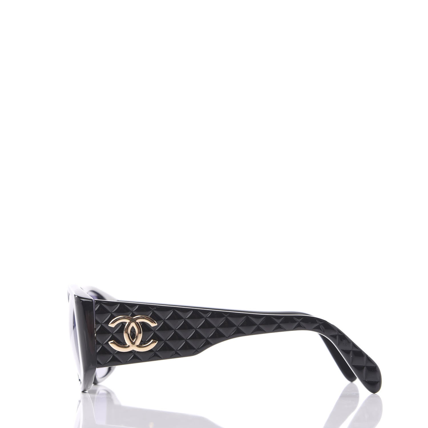Chanel Quilted Sunglasses 01450 Black 3 of 6