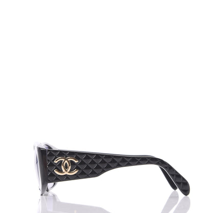 Chanel Quilted Sunglasses 01450 Black 3 of 6
