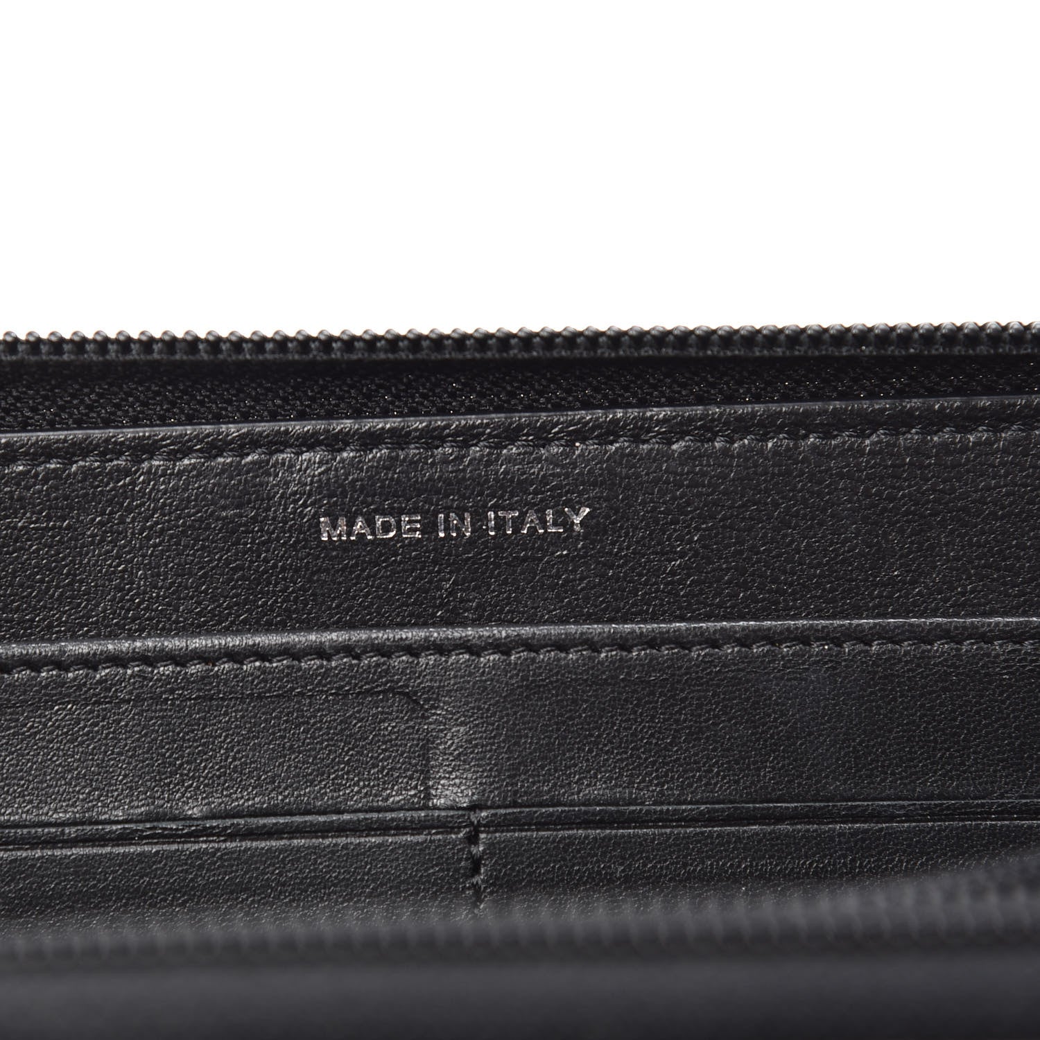 Chanel Lambskin Quilted Boy Zip Around Wallet Black 7 of 8