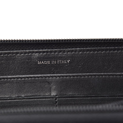 Chanel Lambskin Quilted Boy Zip Around Wallet Black 7 of 8