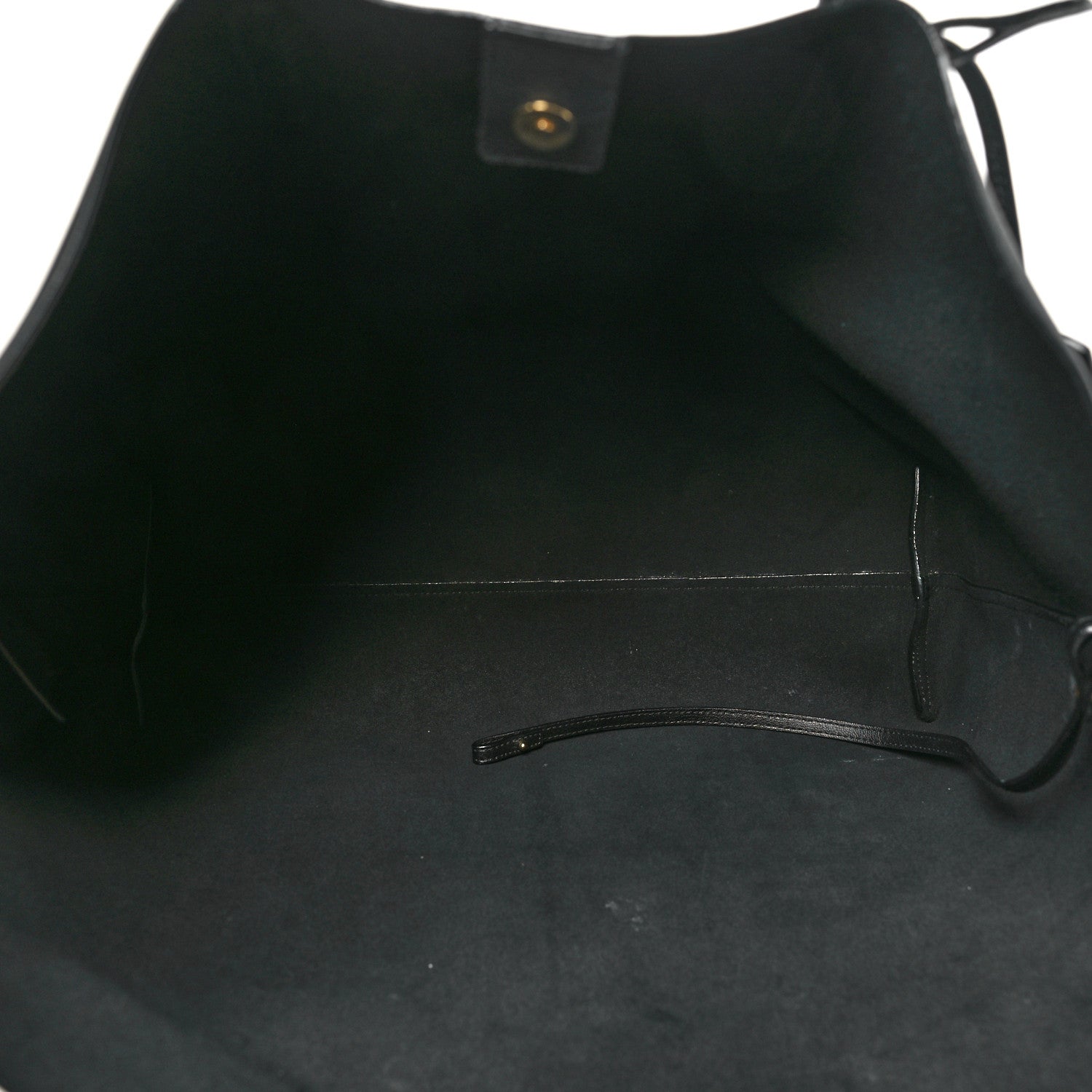 Saint Laurent Calfskin Large Shopping Tote Black 6 of 10