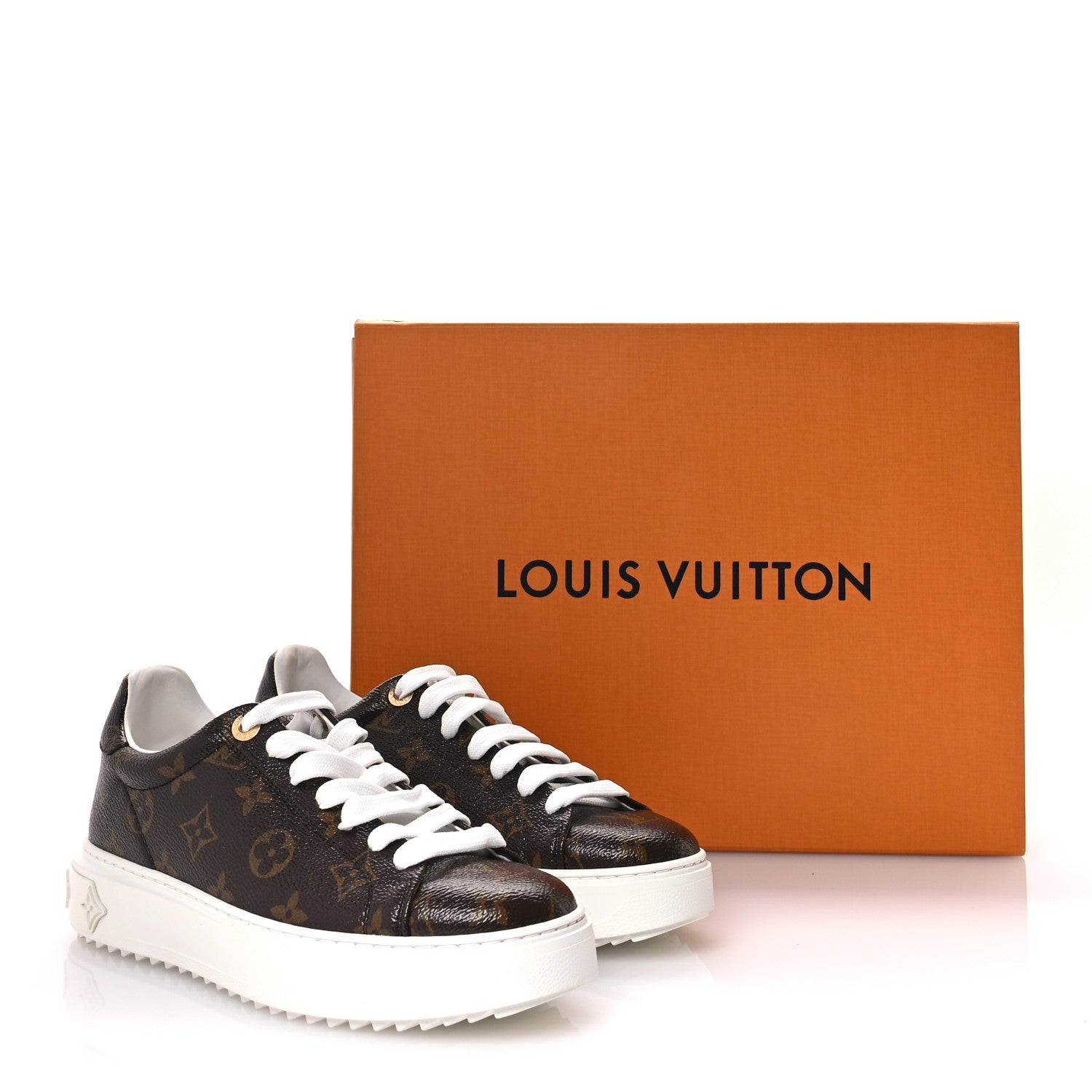 Louis Vuitton Monogram Time Out Sneakers 38 9 of 9