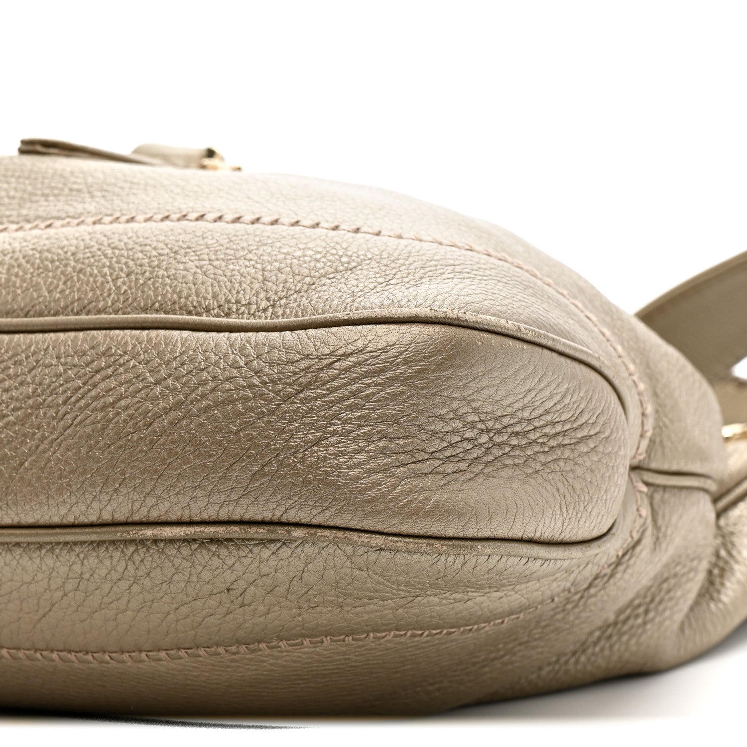 Gucci Metallic Pebbled Calfskin Medium New Jackie Hobo Gold 10 of 11