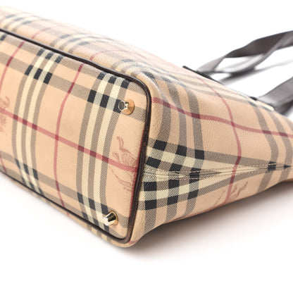 Burberry Haymarket Check Medium Regent Tote Chocolate 7 of 9