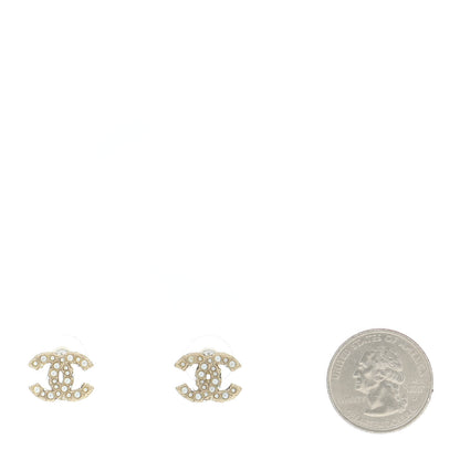 Chanel Pearl CC Logo Earrings Gold 2 of 5