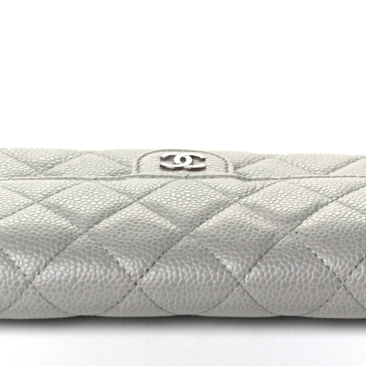 Chanel Caviar Quilted Small Flap Wallet Grey 6 of 6