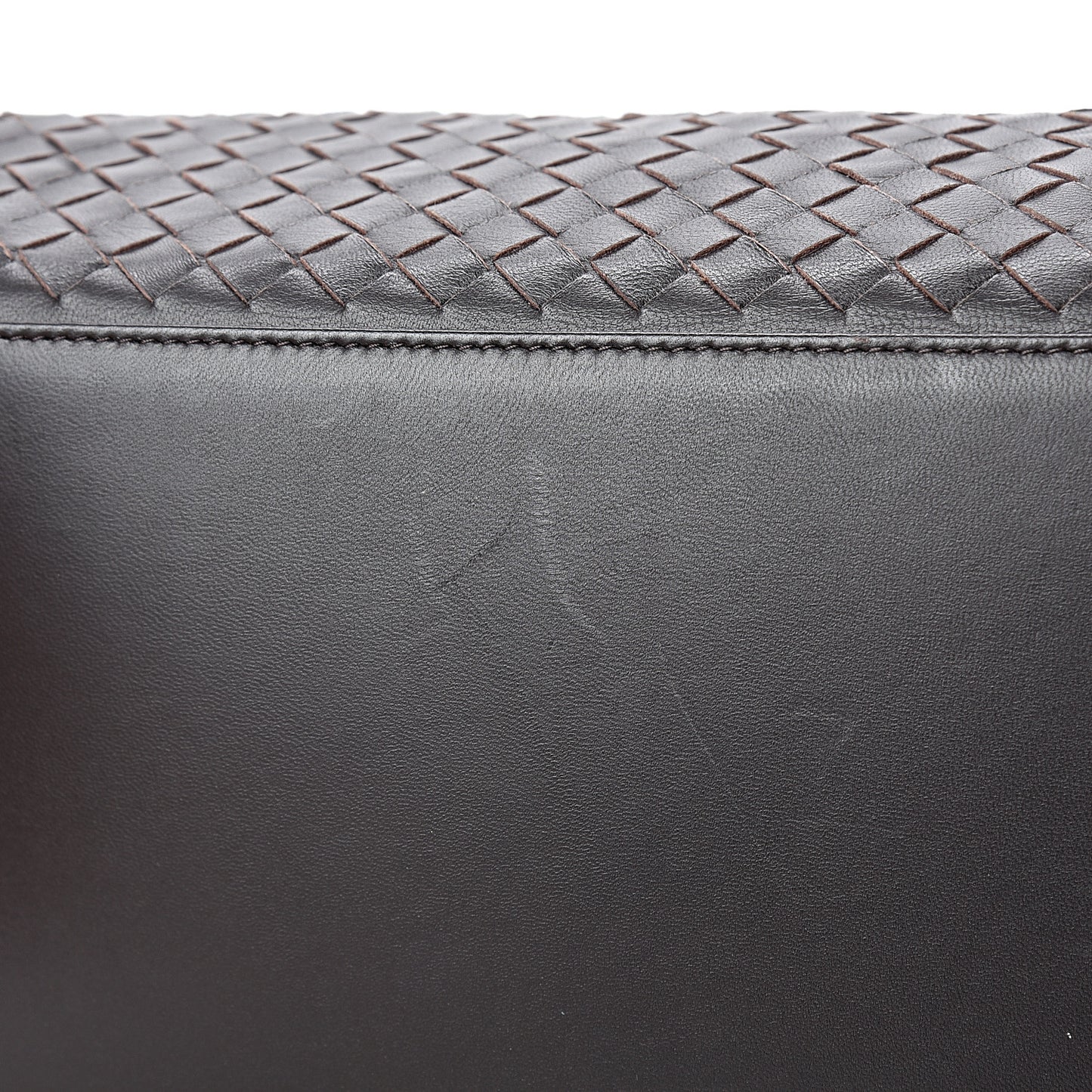 Nappa Intrecciato Large Top Handle Tote Ebano