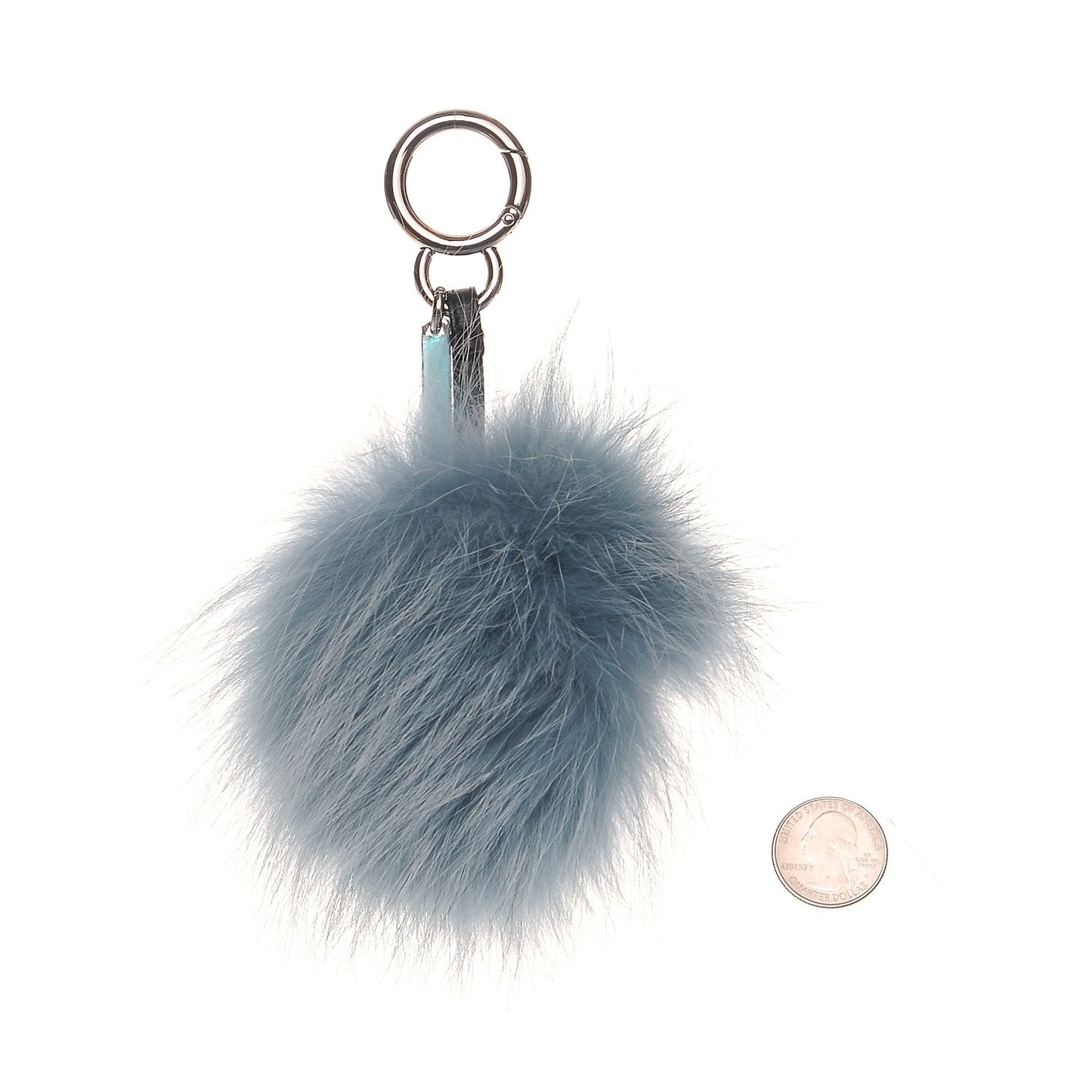 Fox Mink Rabbit Fur Vitello Flamingo Mini Monster Bag Bug Charm Lagoon Black Multicolor
